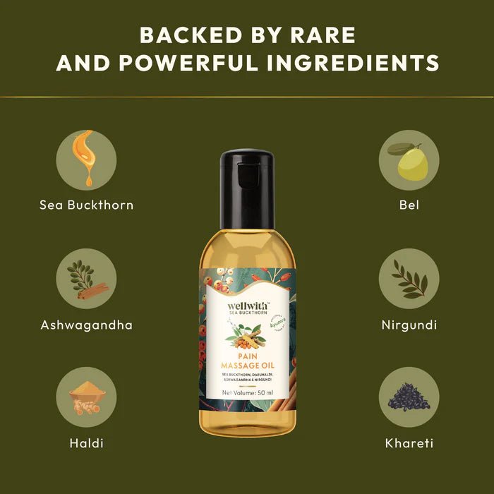 Ayurvedic Pain Relief (Massage) Oil - WellWith Ayuzera