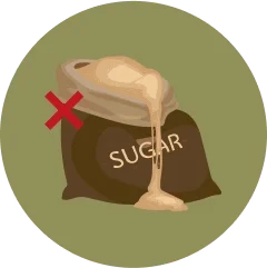 No sugar or fillers icon