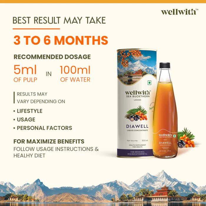 Sea Buckthorn DiaWell 300ml - WellWith Ayuzera