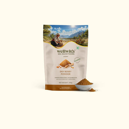 Sea Buckthorn Dry Berry Powder - WellWith Ayuzera