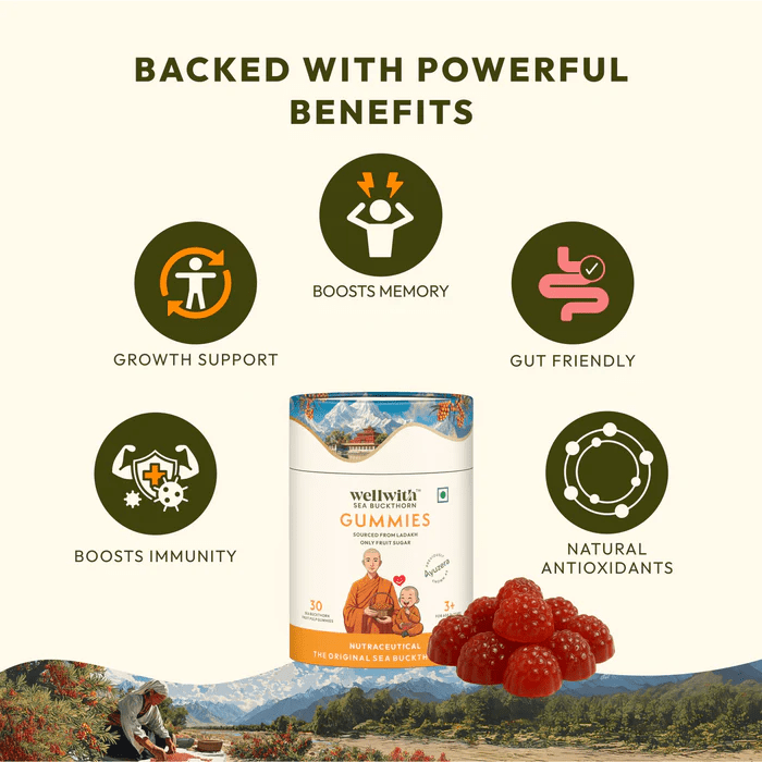 Sea Buckthorn Gummies - WellWith Ayuzera