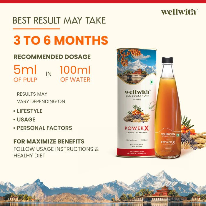 Sea Buckthorn Power X 300ml - WellWith Ayuzera
