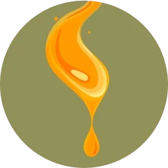 Pure and unrefined oil extracts icon